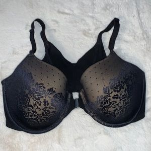 34DD Soma black Front Close Bra
